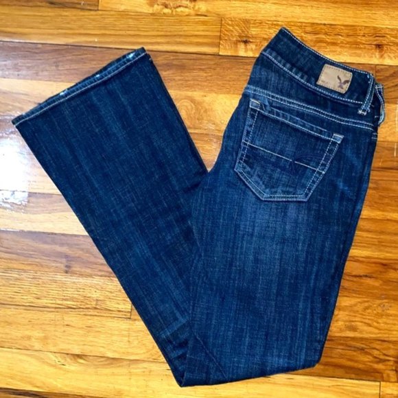 LAST CHANCE - American Eagle bootcut stretch jeans size 0 - Picture 1 of 8